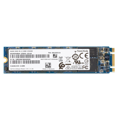 Накопитель SSD M.2 2280 256GB SanDisk X600 SD9SN8W-256G-1016 / 3D TLC NAND / M.2 SATA