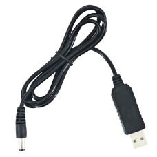 Кабель питания для роутера от повербанк (USB 5V to 12V) DC 5.5 x 2.5 (2,1) мм NEW