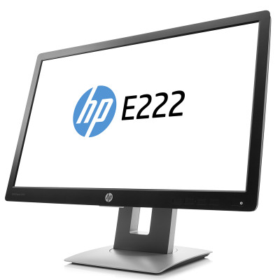 Б/У Монитор 21.5" HP EliteDisplay E222 / 1920x1080 FullHD / LED / IPS / 7 мс / VGA, HDMI, DisplayPort, USB hub / Класс Б /