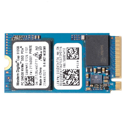 Б/У Накопитель SSD M.2 2242 512GB WD SDBPMPZ-512G / 3D NAND / NVMe