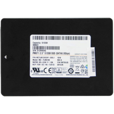 Накопитель SSD 2.5 Samsung 512GB PM871 MZ7LN512HCHP-000L1 / TLC / SATA III