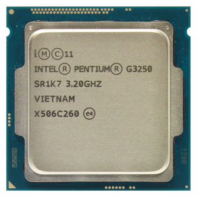 Процессор Intel Pentium G3250 / 3 МБ / 3200 МГц / Socket 1150 / 2 / 2