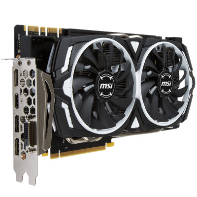 Відеокарта MSI PCI-Ex GeForce GTX 1070 8GB Armor GDDR5 (GTX 1070 ARMOR 8G OC) 8 ГБ / 256 біт / GDDR5 / 8008 МГц / Стандартна
