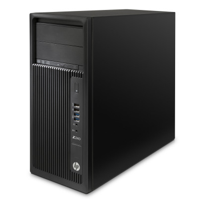 Б/У Компьютер HP Z240 Workstation MT / i7-7700 / DDR4 16 ГБ / SSD 256 ГБ / PNY NVIDIA Quadro P4000 8GB / 400 Вт / 4 / 8