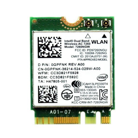 WiFi Модуль Mini PCI-e (M.2 2230) Intel 7260