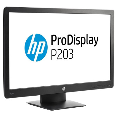 Б/У Монитор 20" HP P203 / 1600x900 HD+ / WLED / TN / 5 мс / VGA, DisplayPort / Класс А Б/У Монитор 20" HP P203 / 1600x900 HD+ / WLED / TN / 5 мс / VGA, DisplayPort / Класс А
